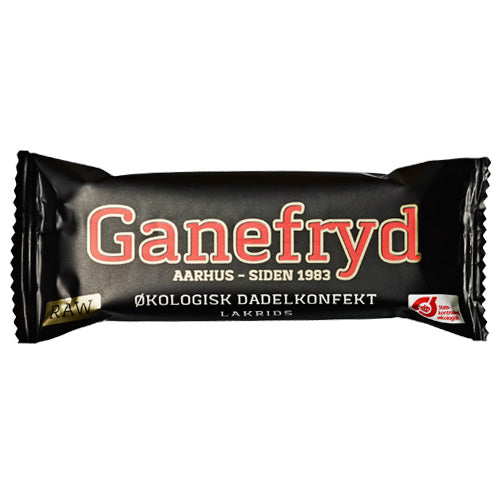 Rawbar Dadelkonfekt Lakrids Ø fra Ganefryd