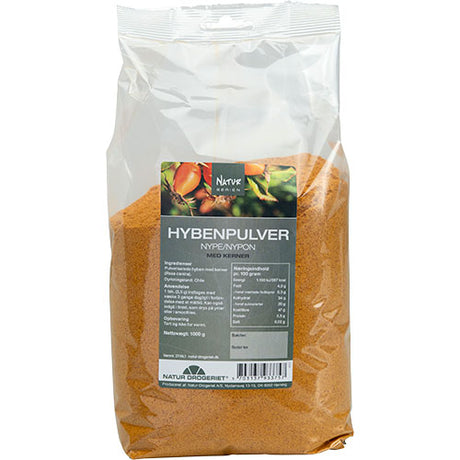 Hyben pulver fint m. kerner fra Natur-Drogeriet
