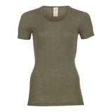 T-shirt, olive, str. 42/44 fra Engel Natur