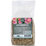 Althearod, tørret og skåret