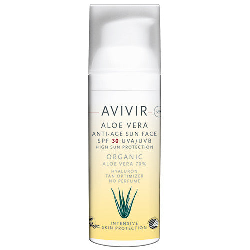 AVIVIR Aloe vera Anti-Age Sun Face SPF 30 fra Avivir