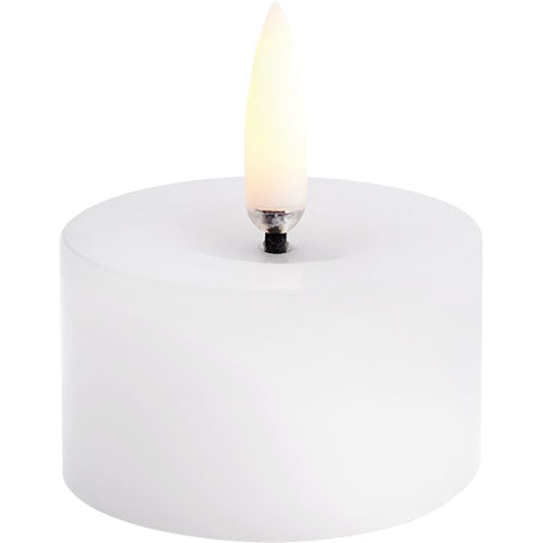 LED melted Bloklys, Nordic White, Smooth, 5x2,8 cm fra Uyuni lighting