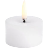 LED melted Bloklys, Nordic White, Smooth, 5x2,8 cm fra Uyuni lighting