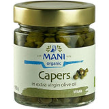 Kapers i olivenolie Øko fra Mani Organic