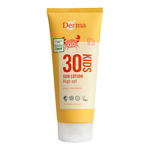 Derma Kids Sun Lotion SPF 30 fra Derma