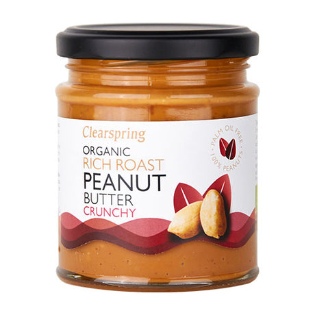Peanutbutter Crunchy Ø fra Clearspring