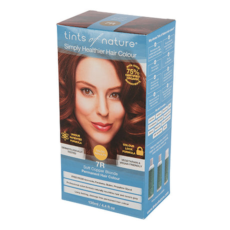 Hårfarve 7R Soft Copper Blonde fra Tints of nature