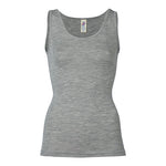 Top, uld/silke, Light grey, str. 34/36