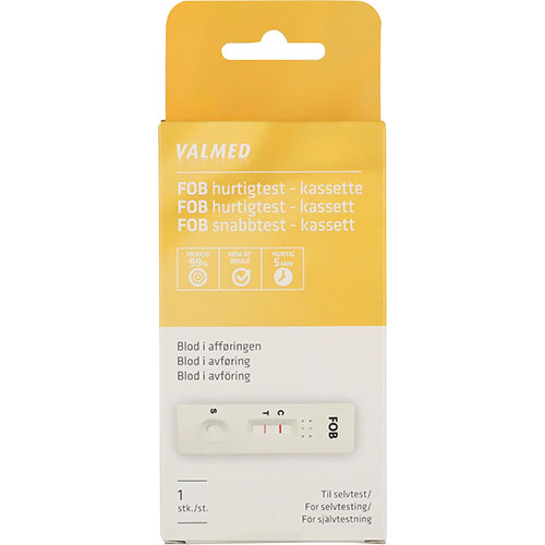 FOB test (blod i afføring)  1 stk fra Valmed