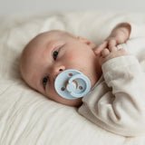 BIBS Colour Latex Size 2 Symmetric Iron/Baby Blue