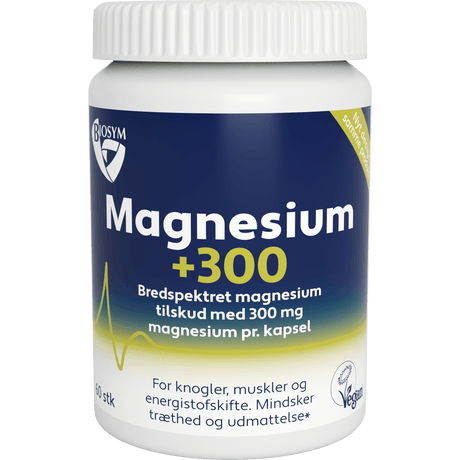 Biosym Magnesium +300 | 60 kapsler fra Biosym