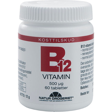 B12 gold vitamin 500 ug fra Natur-Drogeriet
