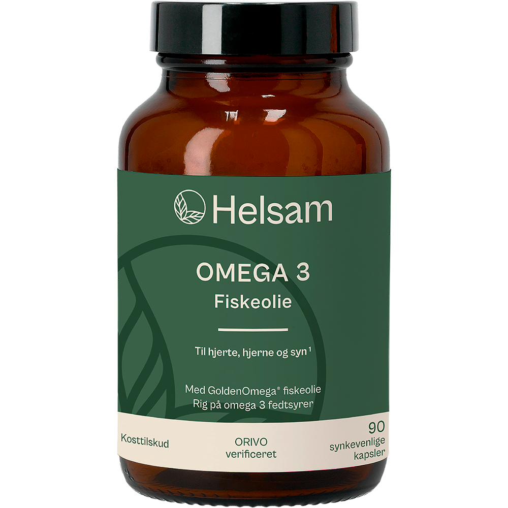 Helsam Omega 3 fiskeolie | 90 kapsler fra Helsam
