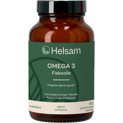 Helsam Omega 3 fiskeolie | 90 kapsler fra Helsam