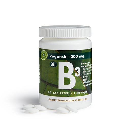 B3 200 mg fra Grønne dfi vitaminer