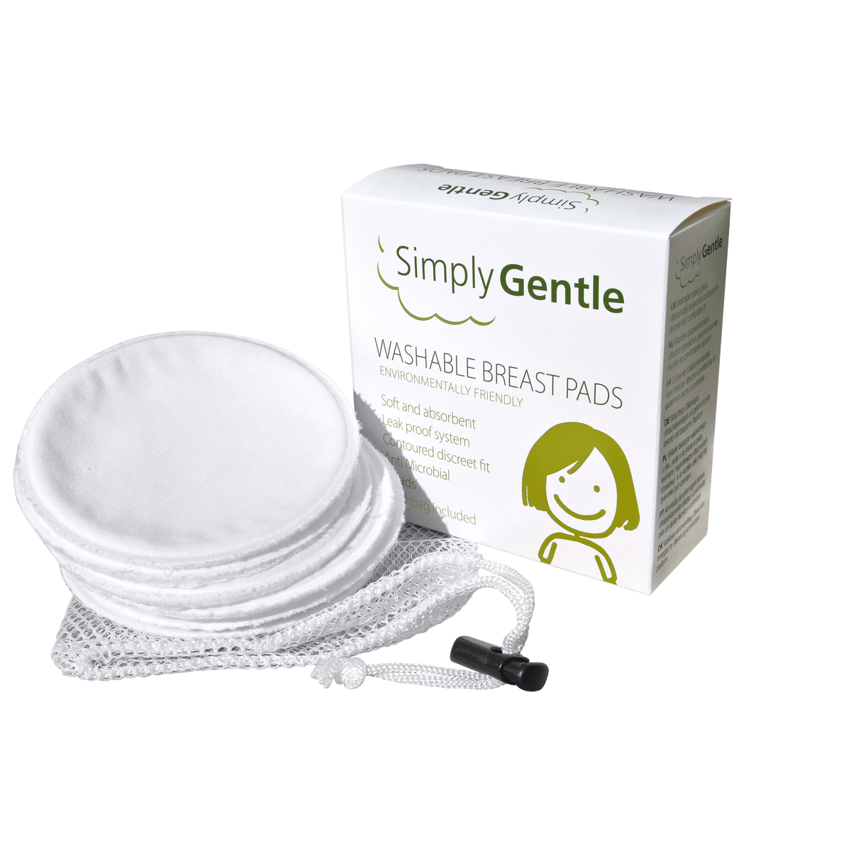 Simply Gentle Ammeindlæg Vaskbare | 6 stk