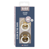 BIBS Colour Latex Vanilla GLOW/Dark Oak | Size 2 fra BIBS