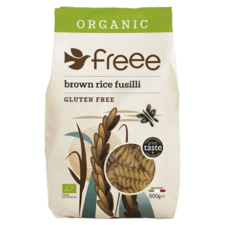 Brun ris fusilli skruer Ø fra Doves Farm