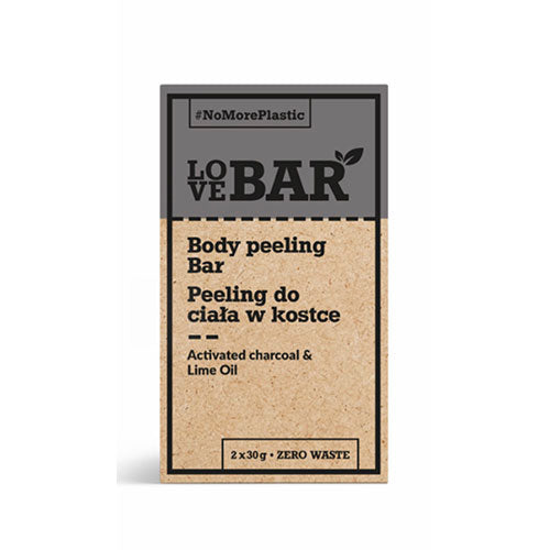 Body peeling Bar m. Kul & Lime olie fra Love Bar