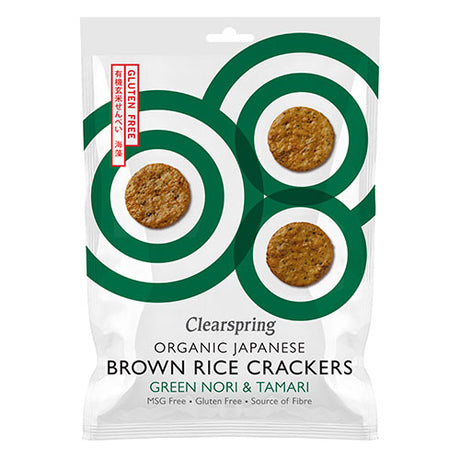 Rice Cracker Nori tang & Tamari Ø fra Clearspring