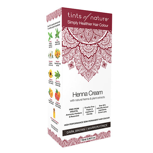 Hårfarve Henna Creme Dark fra Tints of nature