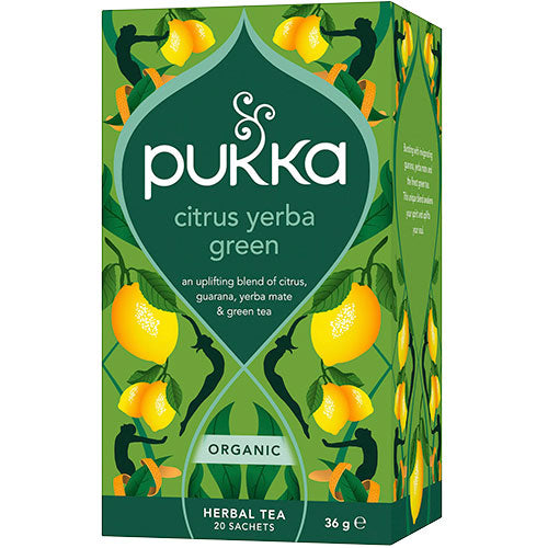 Pukka Citrus Yerba Green Te Økologisk | 20 breve fra Pukka