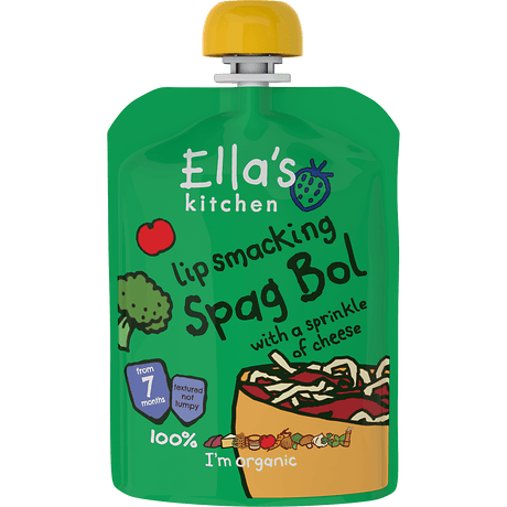 Ellas Kitchen Babymos Spaghetti Bolognese 7 Mdr Økologisk | 130 g