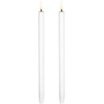 LED mini Kronelys, Smooth, 2-pack, 1,3x25 cm