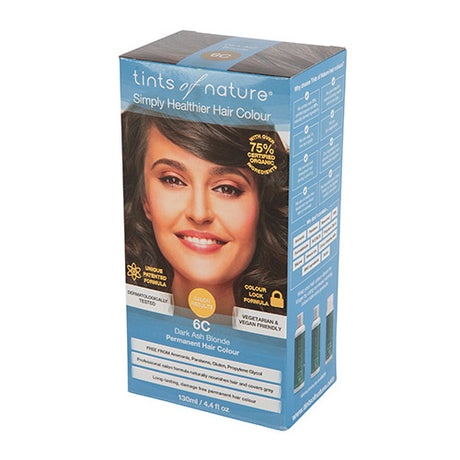 Hårfarve 6C Dark Ash Blonde fra Tints of nature
