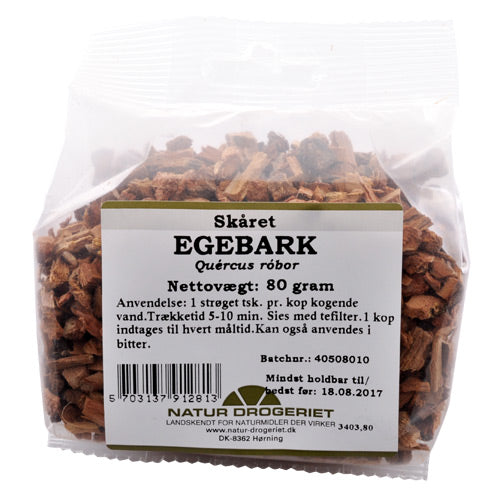 Egebark skåret fra Natur-Drogeriet