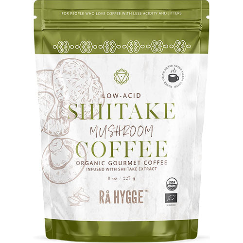 Kaffe m. Shiitake svampeektrakt - filtermalet Ø fra Rå Hygge