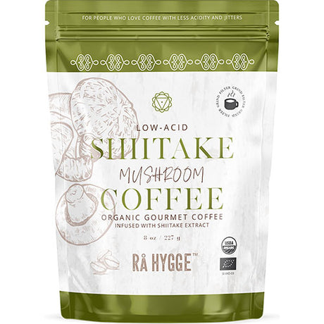 Kaffe m. Shiitake svampeektrakt - filtermalet Ø fra Rå Hygge