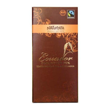 Chokolade bitter 70% Ø fra Naturata