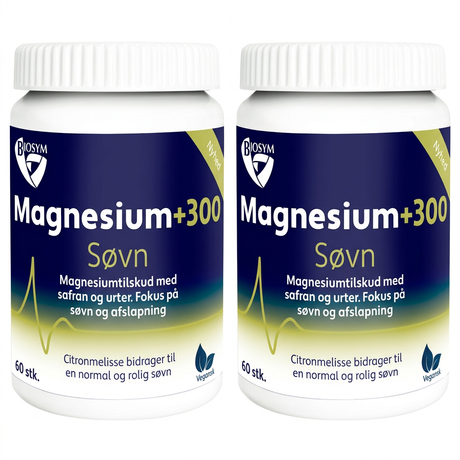 Biosym Magnesium+300 Søvn | 2 x 60 Kapsler fra Biosym