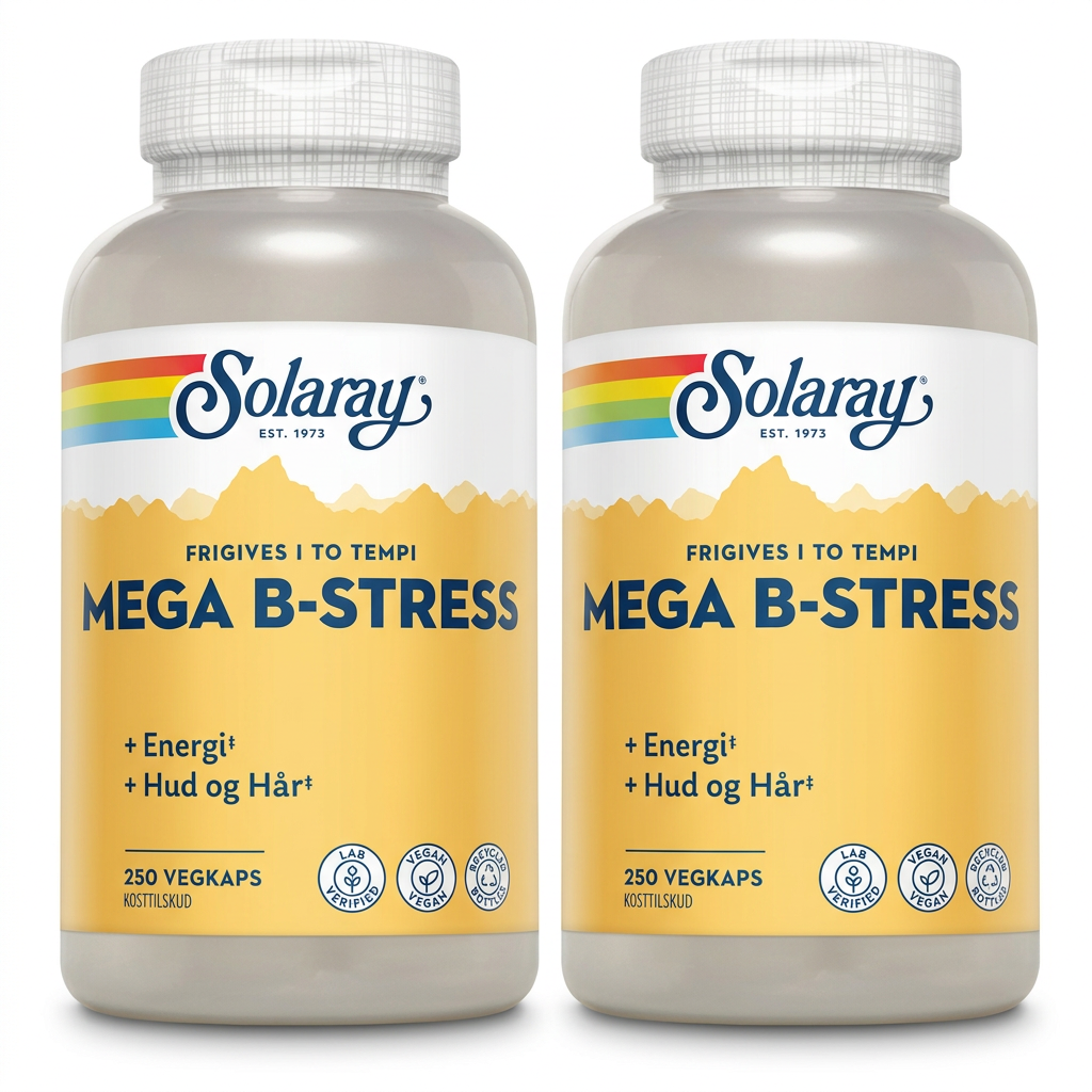 Solaray Mega B-Stress | 2 x 250 kapsler